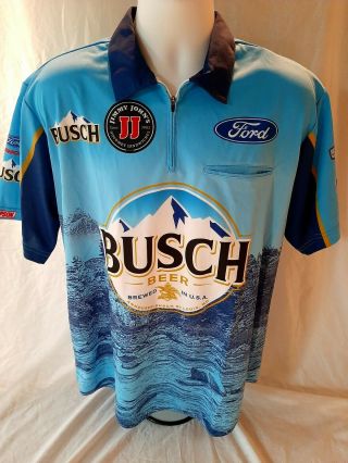 Kevin Harvick Stewart - Haas Racing Team Issued Large Busch Pit Crew Shirt 4 Ford