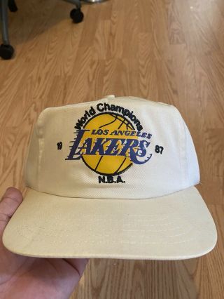 Vintage Los Angeles Lakers Championship 1987 Snapback