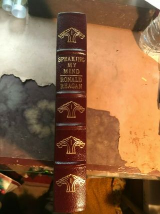 Speaking My Mind By Ronald Reagan 1989 Easton Press Leather Bound