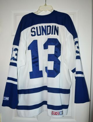 Mats Sundin Ccm Toronto Maple Leafs Alternate Third Jersey Size Xl Maska 2000 - 07