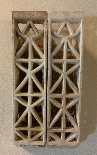 Set Of 2 Vintage Dearborn Ceramic Heater Replacement Grate X900 5 - 2