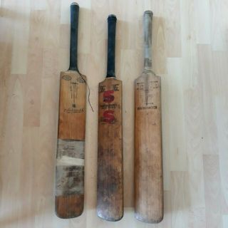 3 Vintage Cricket Bats