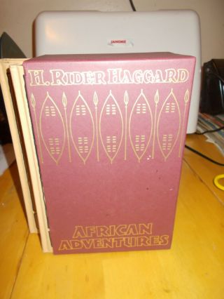 African Adventures - H.  Rider Haggard - FOLIO SOCIETY - Three Volume Boxset 1995 2