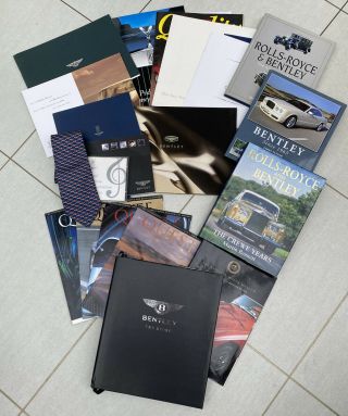 Bentley/rolls Royce Collectibles,  Books,  Brochures And Magazines - Some Vintage