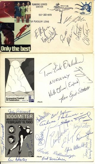 Winter Olympics 1980 Lake Placid,  Autographs