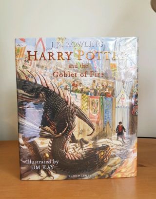 Signed Harry Potter And The Goblet Of Fire Illustrated Edition