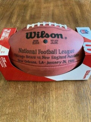 BOWL XX 20 Authentic Wilson NFL Game Football - OFFICIAL GAME BALL 2