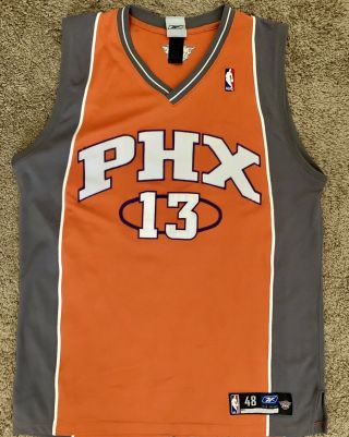 Steve Nash Authentic Phoenix Suns Jersey Size 48 Reebok