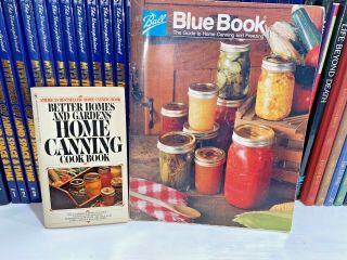 2 Canning,  Freezing,  Preserving Vintage Books:1985 Ball Blue Book &1976 Bh&g