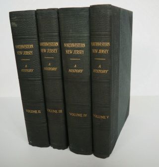 Northwestern Jersey: A History Honeyman 1927 Vols 2 - 5 Hc Vg - Not Ex - Lib.