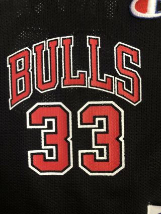 Scottie Pippen Chicago Bulls Toddler Jersey Champion Vintage NBA Black Size 3T 3