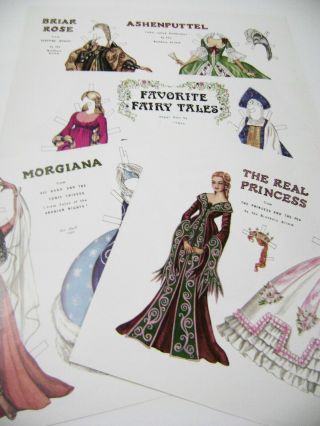 Vtg Paper Dolls Original1988 Fairy Tales By Pat Stall Rare Set Convention?