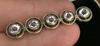 Vintage Art Deco Jewellery Delightful Sparkling Crystal Bar Brooch