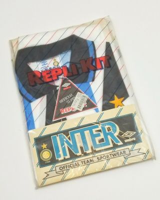 Inter Milan 1991 1992 Away Shirt Umbro Jersey Soccer Size M Bnib
