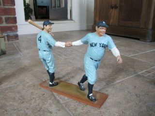 Babe Ruth And Lou Gehrig Limited Edition Salvino Figurine Ny Yankees Htf