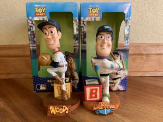 York Yankees Authentic Woody Toy Story & Generic Buzz Lightyear Bobblehead