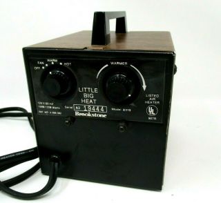 Little Big Heat Small Portable Heater Electric 1500 Watts Vintage