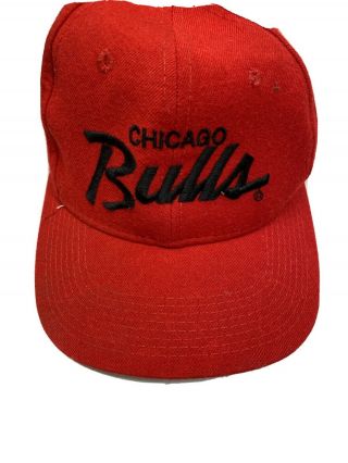 Vintage Chicago Bulls Sports Specialties Snapback 100 Wool Made In Korea