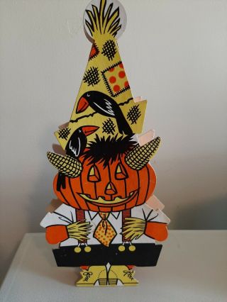 Vintage Fanny Farmer Halloween Scarecrow Jol Chocolate Candy 10.  5 " Cardboard Box