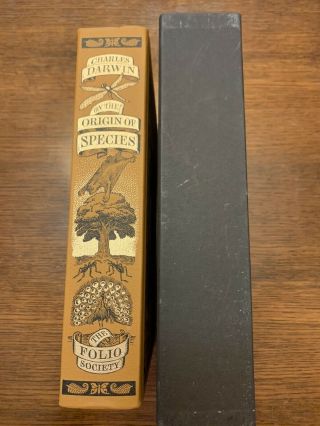 On The Origin Of Species By Charles Darwin The Folio Society W/ Slipcase
