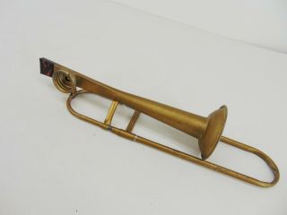 Vintage Metal Black Tip Trombone Kazoo From Del Rubio Triplets Estate