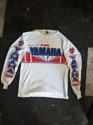 Vintage Fox Racing Yamaha Yz Jersey Top Motocross Vmx