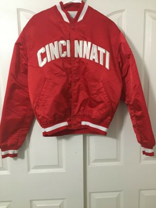 Cincinnati Reds Vintage Starter Jacket Men’s Large Satin Jacket