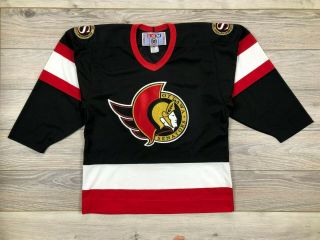 Ottawa Senators Ccm Vintage Nhl Ice Hockey Jersey Shirt Trikot Size M