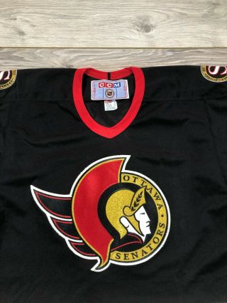 Ottawa Senators CCM Vintage NHL Ice Hockey Jersey Shirt Trikot size M 3