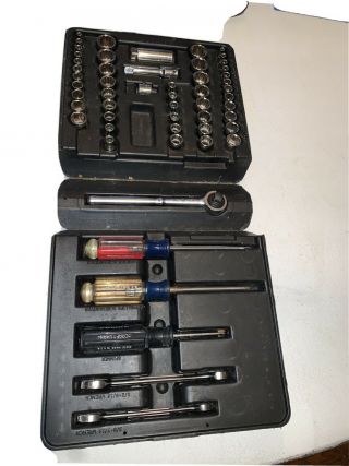 Vintage Craftsman 55pc Mechanics Tool Set Usa Made 33455.  Complete.