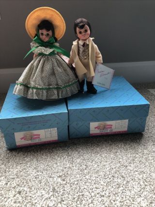 Madame Alexander Rare Scarlett 626 And Rhett 642 Dolls