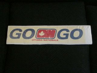 1972/73 Ottawa Nationals Wha Bumper Sticker - Rare -