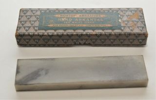 Vintage Norton Abrasives Hard Arkansas Pen Knife Piece Whet Stone Hb 14 Size 4