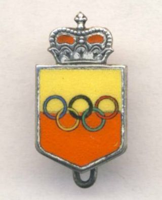 1950´s Spain Noc Pin Badge Spanish National Olympic Committee Espana