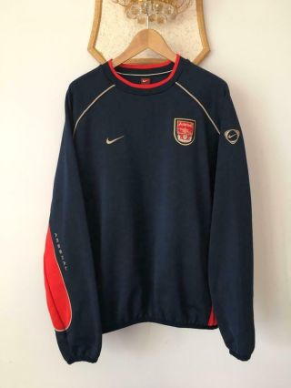 Arsenal London Retro Vintage Football Soccer Jacket Track Nike Old Gunners Adult
