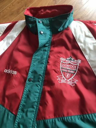 Vintage Adidas 1992 Liverpool Fc Centenary Jacket Soccer Football 42/44