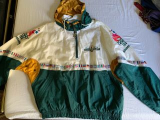 Vintage 1996 Atlanta Olympic Games Starter Jacket Size Xl Windbreaker Flags