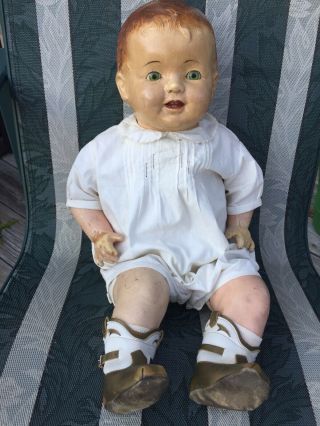 Vintage 24 Inch Composition Doll