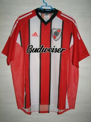 River Plate Argentina 2002 - 04 Away Shirt Adidas Jersey Soccer Size Xl
