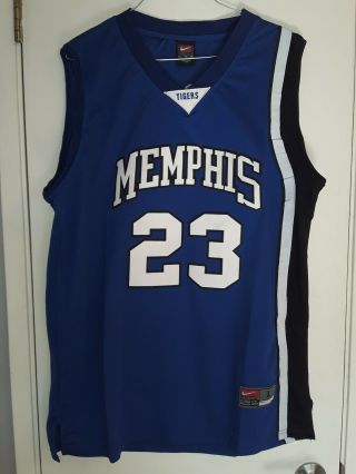 Nike - Rare Derrick Rose 23 Basketball Jersey University Memphis Tigers Large
