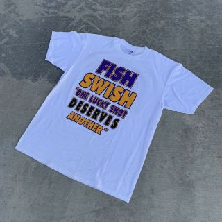 2004 La Lakers Derek Fisher 0.  4 Shot Nba Playoffs Shirt Kobe Rap Tee Bootleg Vtg