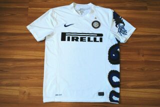 M Inter Milan 2010/2011 Away Football Soccer Shirt Jersey Internazionale Dragon