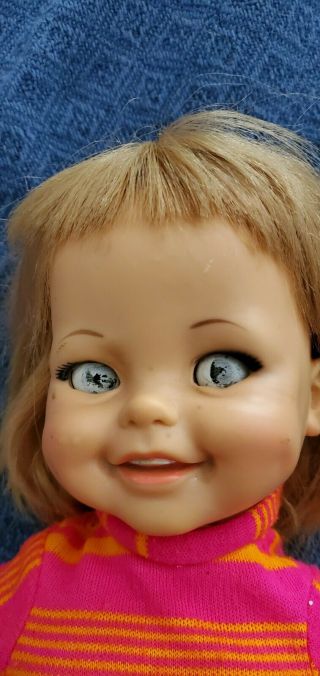 Vintage 1960 ' s Ideal Giggles Doll 18 