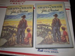 Steinbeck The Grapes Of Wrath Facisimile First Edition Library Slipcase Book