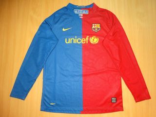 Rare Barcelona 10 Messi Home Shirt Camiseta 2008 2009 Nike Long Xl Junior