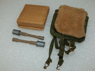 // Gi Joe // Sotw // Vintage German Pack W/ Insert // 2 Stick Grenades