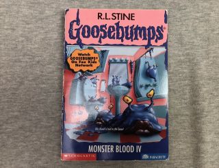 Vintage Rl Stine Goosebumps Monster Blood Iv 62 1997 1st Paperback Pb