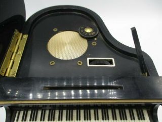 Vintage Miniature Franklin Piano Transistor Radio -,  with Bench 3