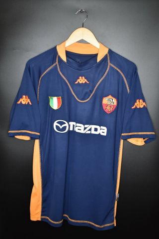 Roma 2001 - 2002 Official Away Jersey Size L