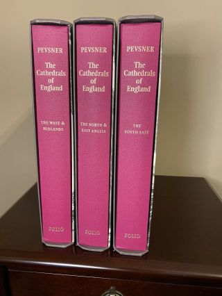 Folio Society: The Cathedrals Of England 3 Volume Set Nikolaus Pevsner